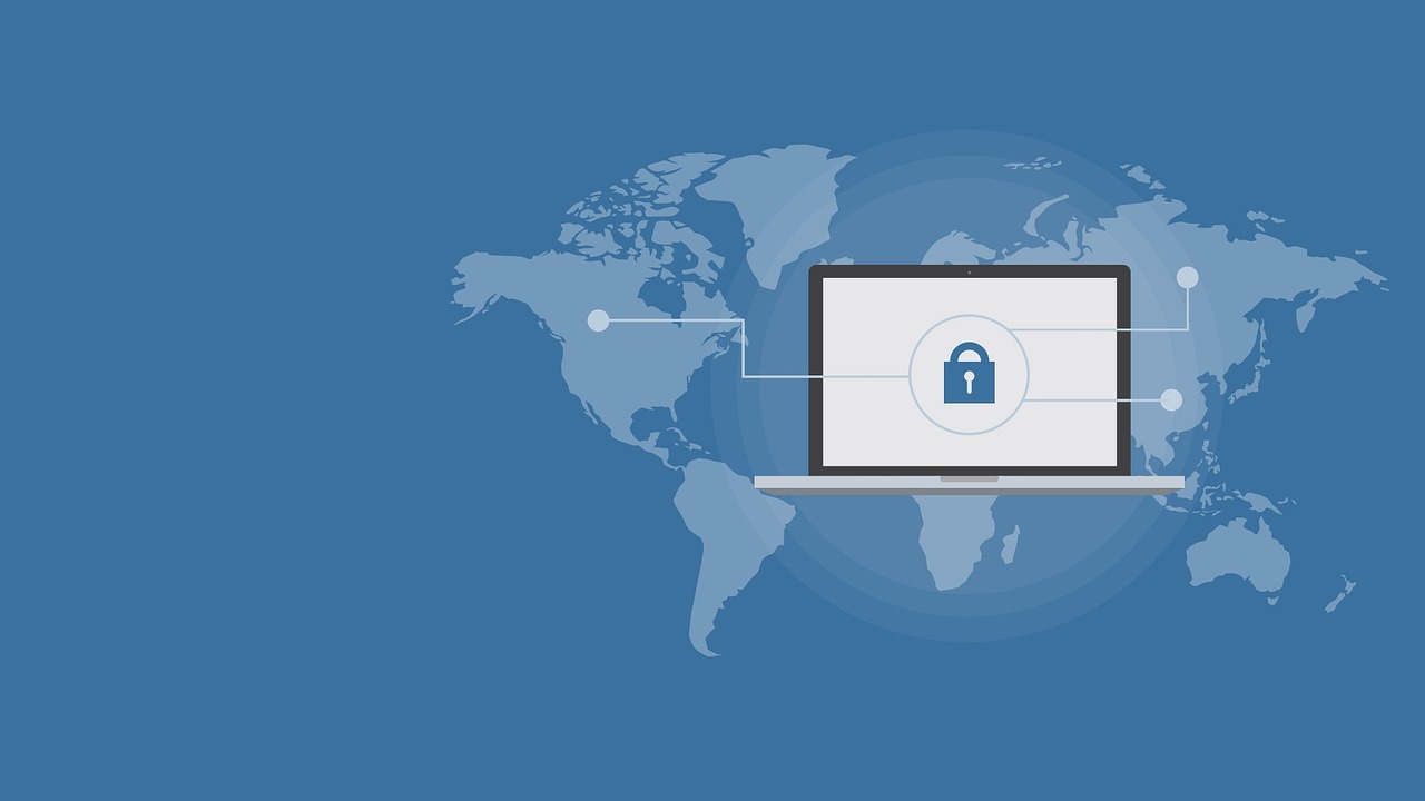 cybersecurity shield icon computer screen